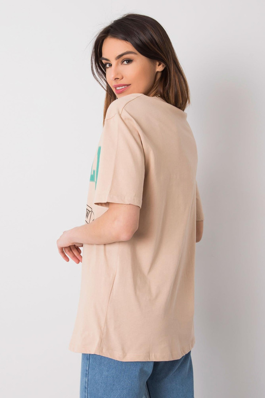 Bēšs sieviešu t-krekls ar Margaret...