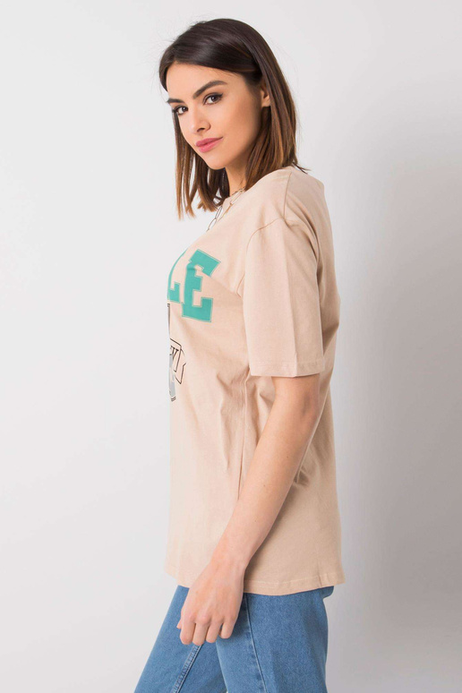 Bēšs sieviešu t-krekls ar Margaret...