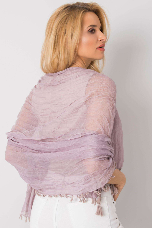 Gaiši violeta šalle ar bārkstīm