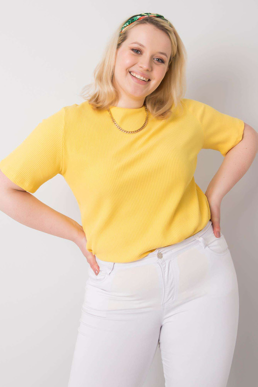 Dzeltena liela izmēra blūze no...