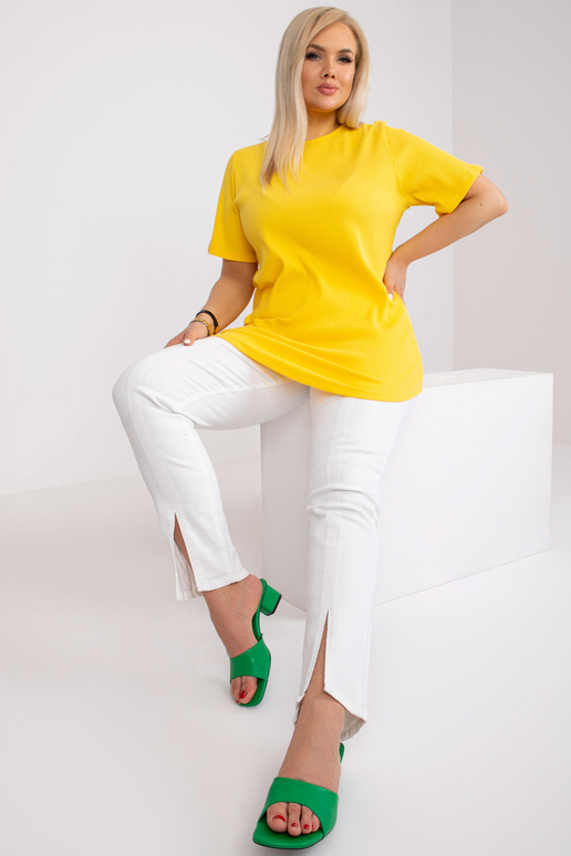 Dzeltena liela izmēra blūze no...