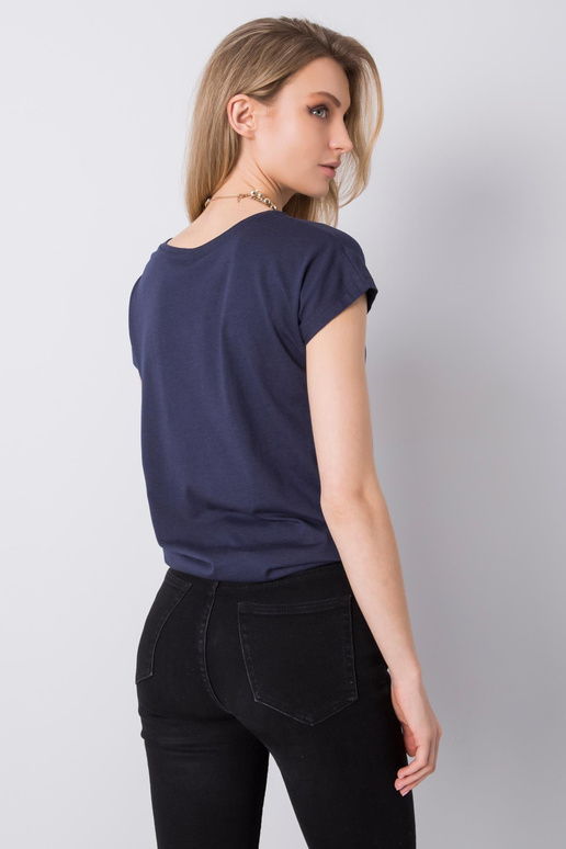 Tumši zils T-krekls ar STITCH & SOUL