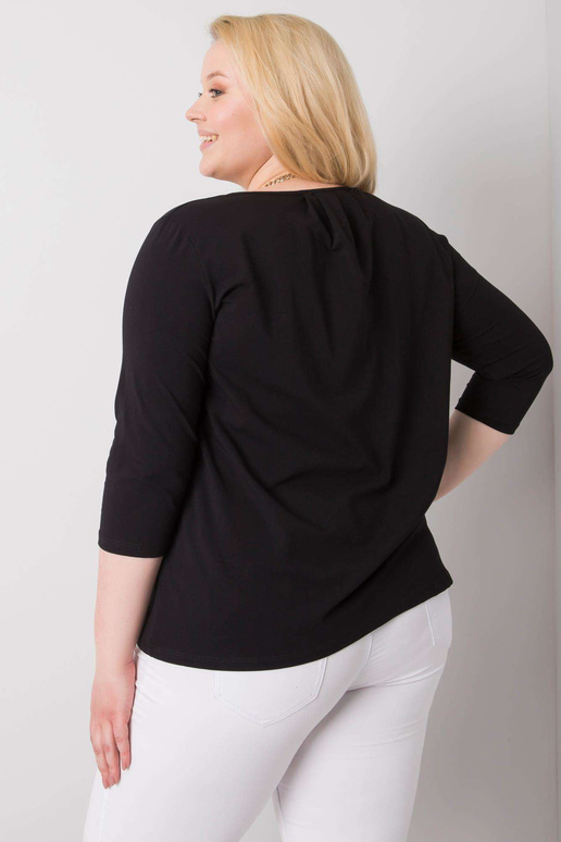 Jodie Black Liela izmēra kokvilnas blūze