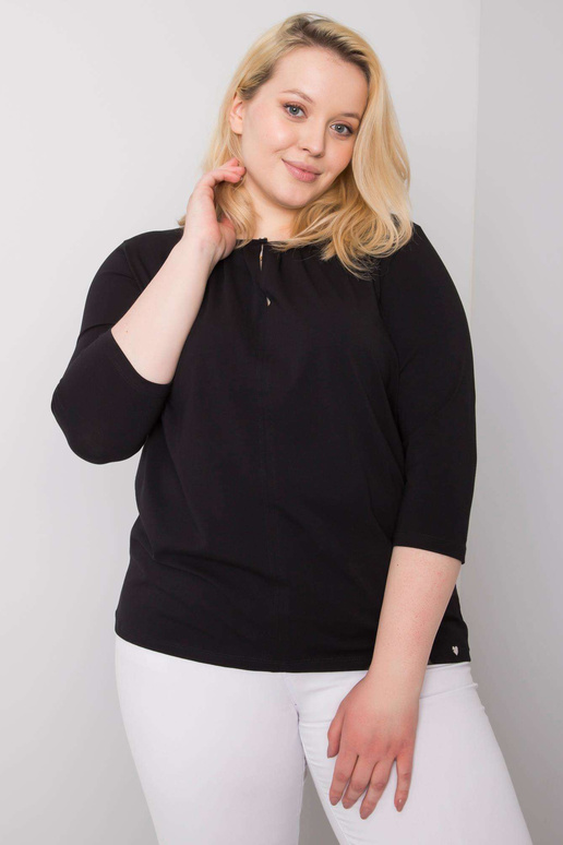 Jodie Black Liela izmēra kokvilnas blūze