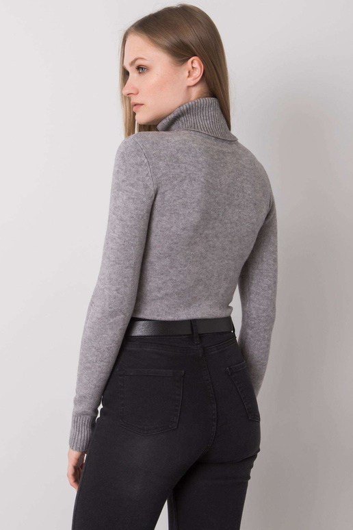 Pelēks Polly džemperis ar apkakli