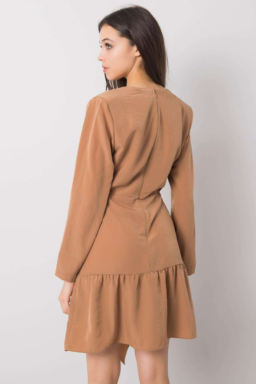 Gaiši brūna volānu kleita Emmeline...