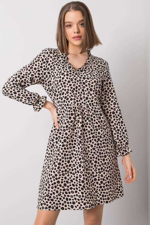 Gaiši bēša kleita Farrah RUE PARIS