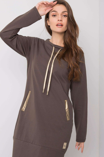 Holly tumša haki krāsas kleita