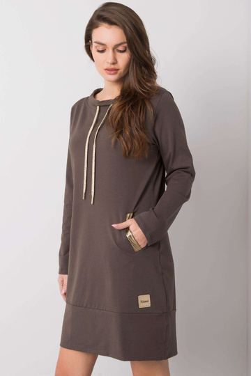 Holly tumša haki krāsas kleita 2