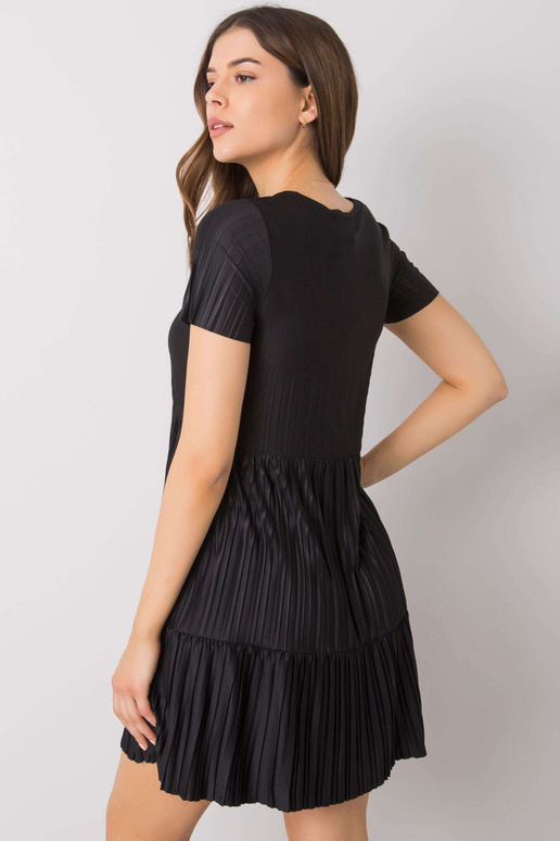 Melna kroku kleita Yazmin RUE PARIS Melna kroku kleita Yazmin RUE PARIS