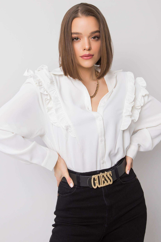 Ecru krekls ar volāniem Layla OCH BELLA