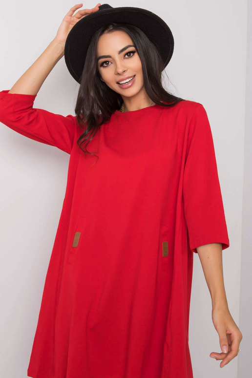 Dalenne ikdienas sarkana kleita Dalenne ikdienas sarkana kleita