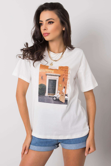 Balts t-krekls ar Gloria...