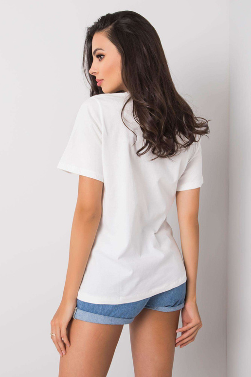 Balts t-krekls ar Gloria apdruku