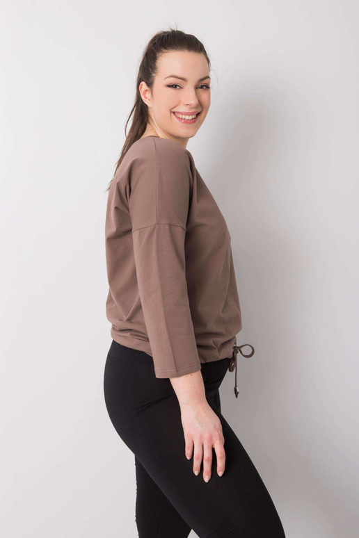 Kafija Liela izmēra kokvilnas blūze... Kafija Liela izmēra kokvilnas blūze...