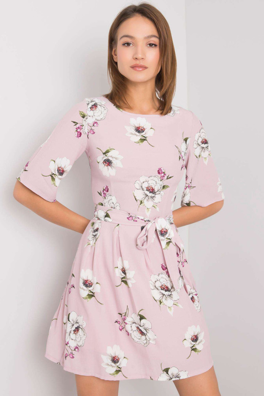 Azariah gaiši violeta ziedu kleita