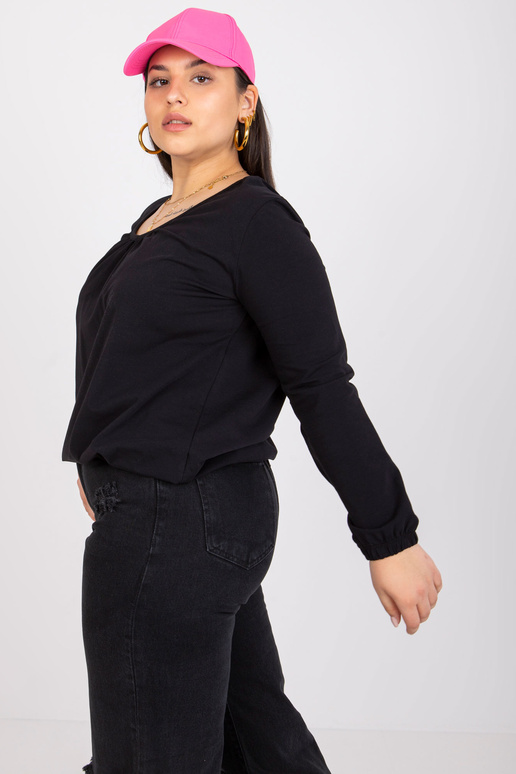 Hailey Black Liela izmēra blūze ar...