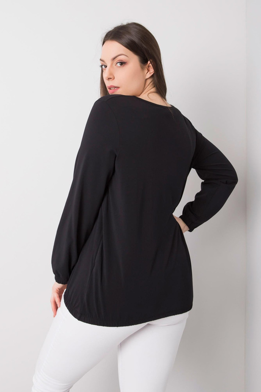 Hailey Black Liela izmēra blūze ar...
