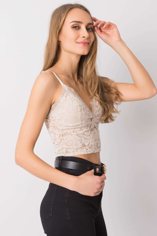 Bēšs mežģīņu tops Zorinne OCH BELLA