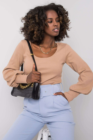 Tumši bēša ikdienas blūze...