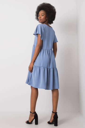 Zila volānu kleita Manette... 2