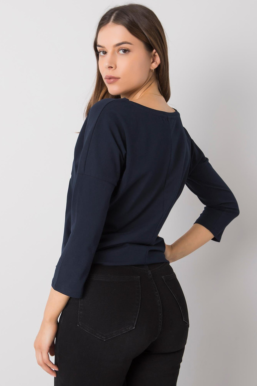 Tumši zila blūze ar apdruku Rosita...