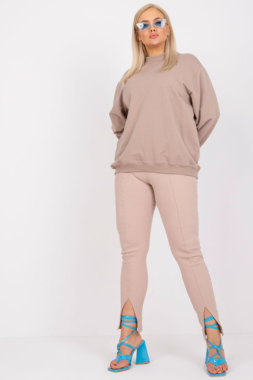 Tumši bēšs liela izmēra sporta krekls...