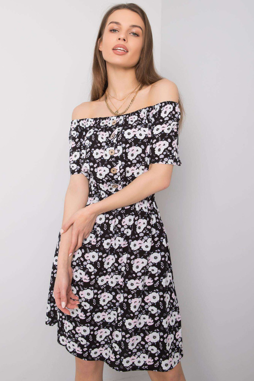 Melna ziedu kleita Savona SUBLEVEL