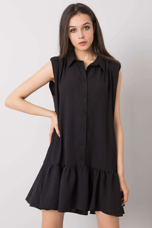 Melna kleita ar volāniem Odelia RUE...