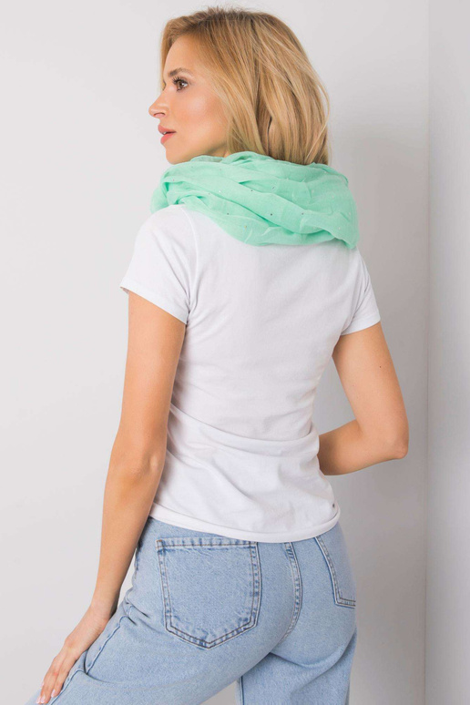 Zaļš skurstenis ar spīdīgu aplikāciju