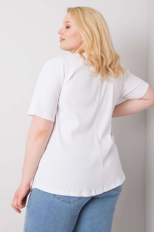 Balta plus izmēra blūze Stella