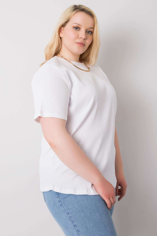Balta plus izmēra blūze Stella