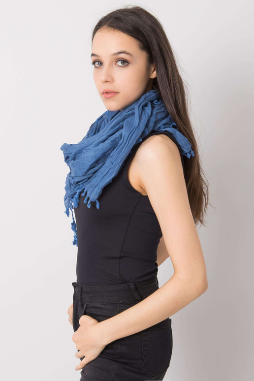 Tumši zila šalle ar bārkstīm