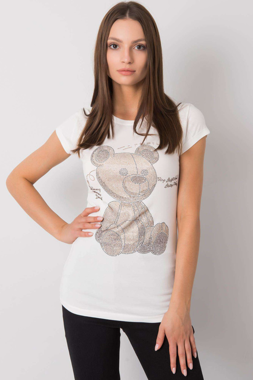 Ecru t-krekls ar Misha aplikāciju