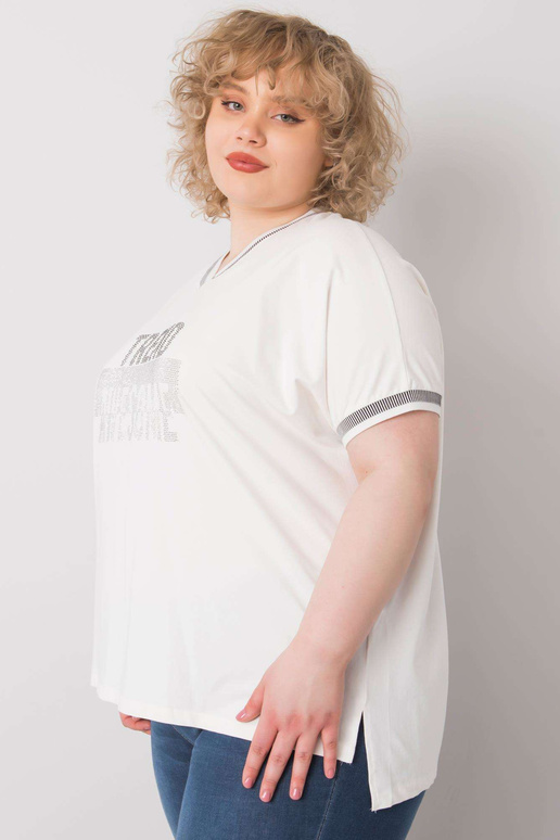 Balta plus izmēra blūze ar Billi...