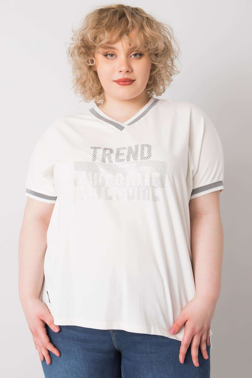 Balta plus izmēra blūze ar Billi...