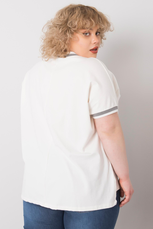 Balta plus izmēra blūze ar Billi...