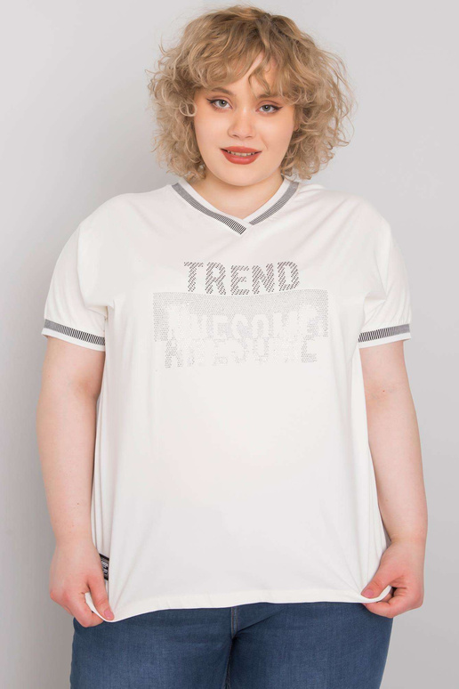 Balta plus izmēra blūze ar Billi...