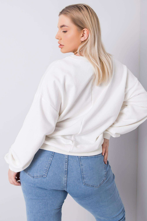 Ecru plus izmēra sporta krekls Mischa