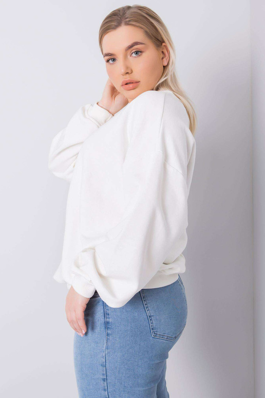 Ecru plus izmēra sporta krekls Mischa