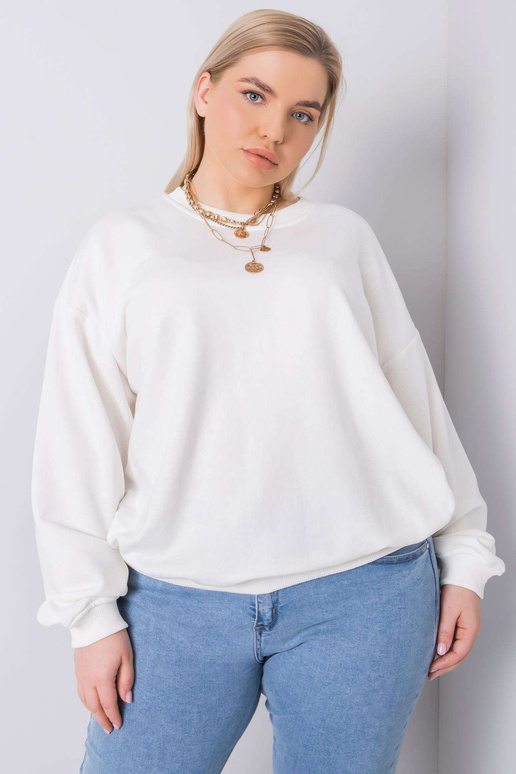 Ecru plus izmēra sporta krekls Mischa