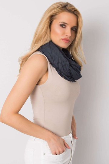 Tumši zila šalle ar bārkstīm