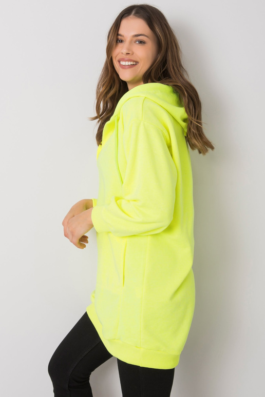Fluo Yellow Hoodie Olive