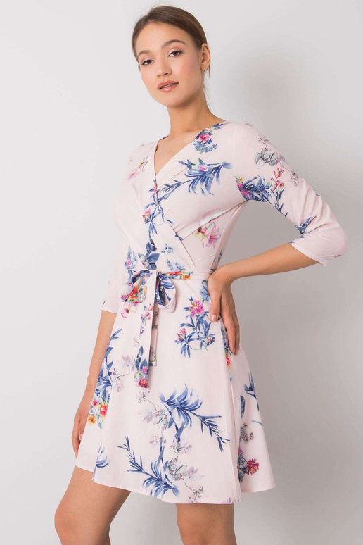 Bāli rozā kleita ar Elise rakstiem