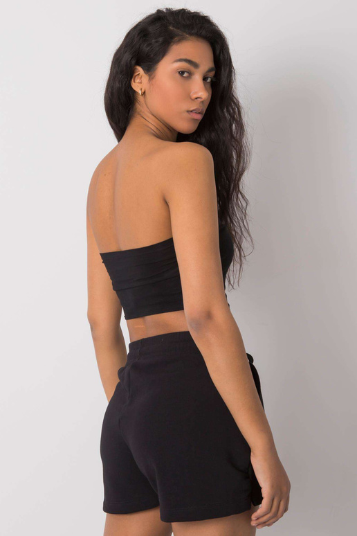 Melni kokvilnas šorti Anastasie FITNESS Melni kokvilnas šorti Anastasie FITNESS