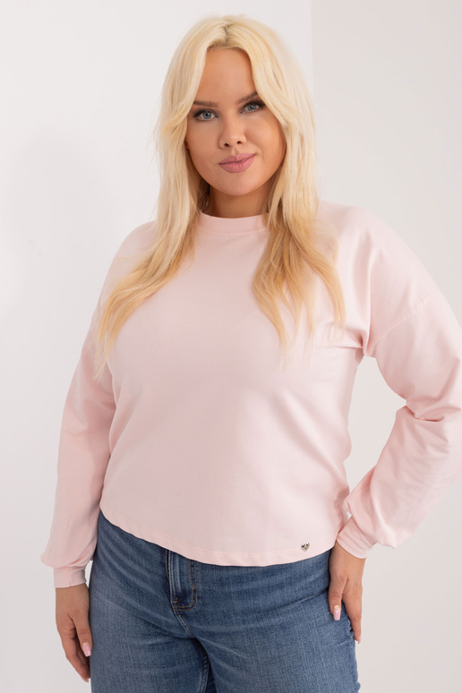 Gaiši rozā liela izmēra sporta krekls...