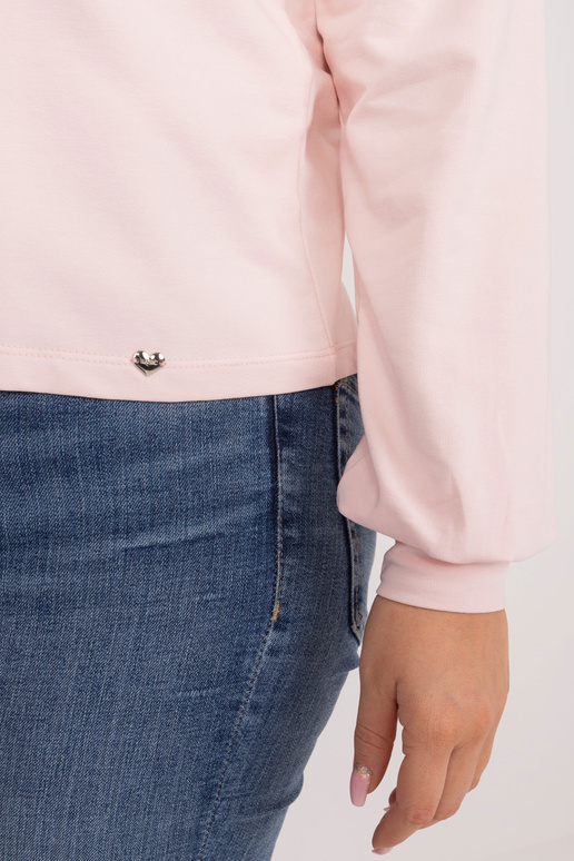 Gaiši rozā liela izmēra sporta krekls...