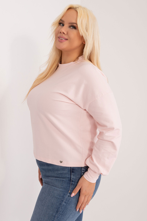 Gaiši rozā liela izmēra sporta krekls...