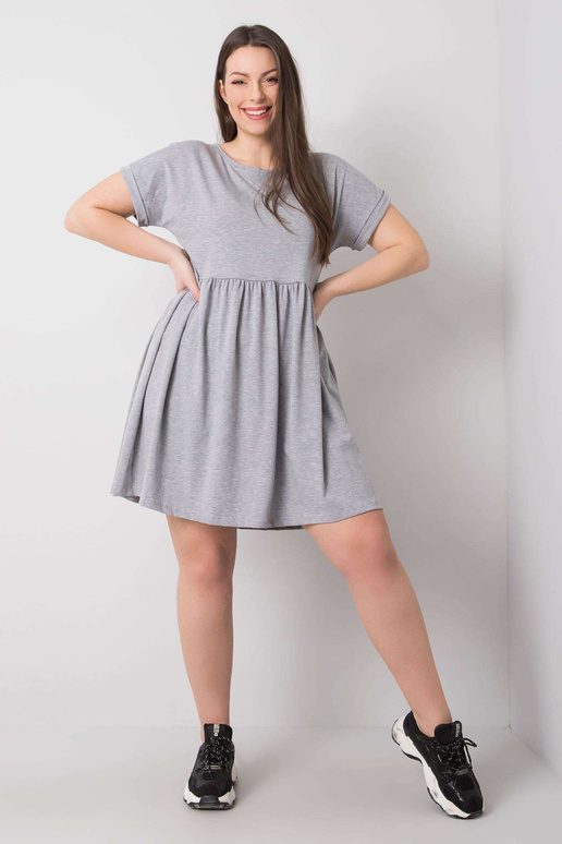 Pelēka melanža kokvilnas liela izmēra...