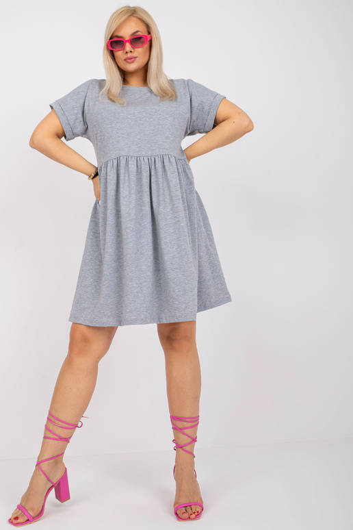 Pelēka melanža kokvilnas liela izmēra...